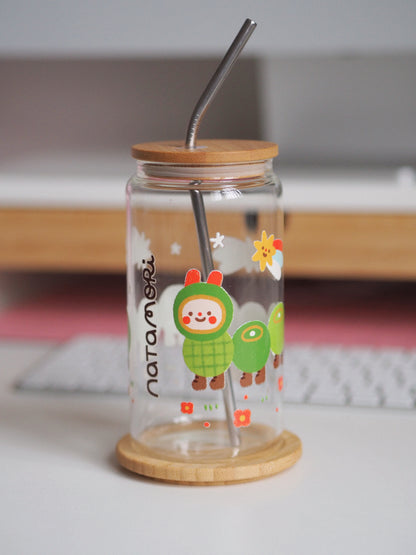 caterpillar • glass tumbler
