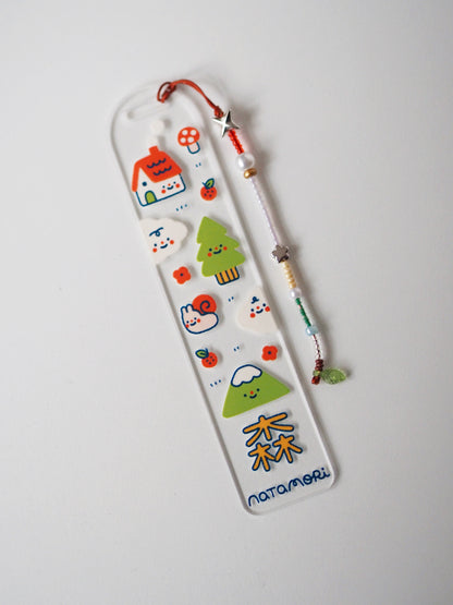 into the hills • acrylic bookmark