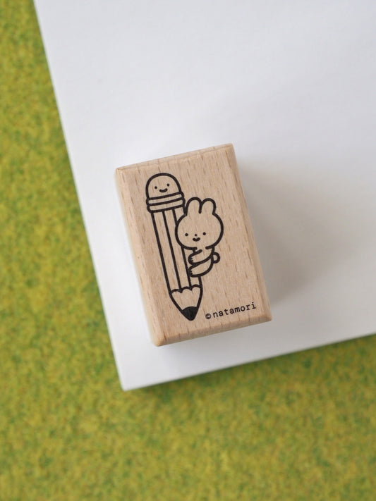 bunny pencil • stamp