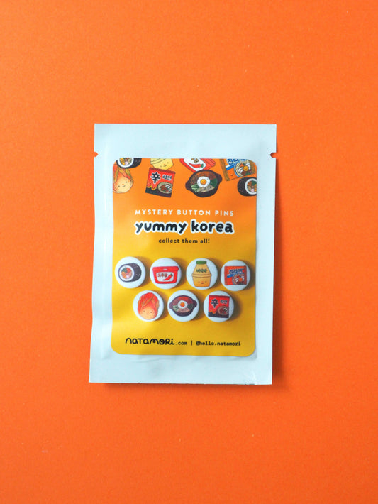 yummy korea • mystery button pin