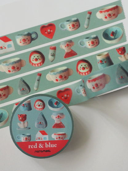 red & blue • washi tape