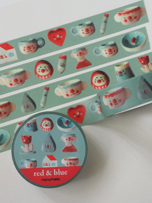 red & blue • washi tape