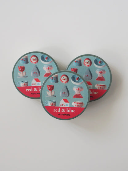 red & blue • washi tape