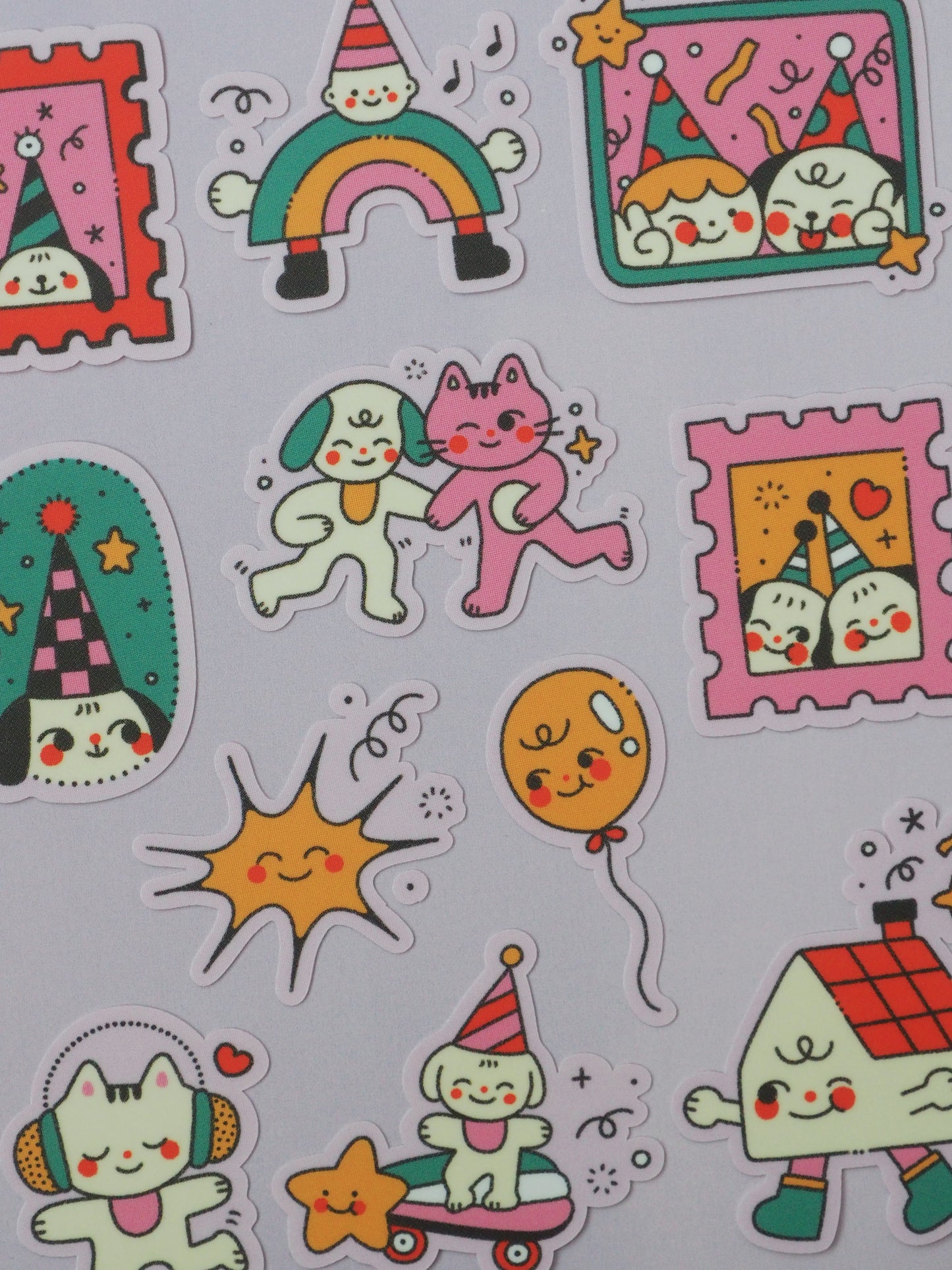 party • sticker sheet