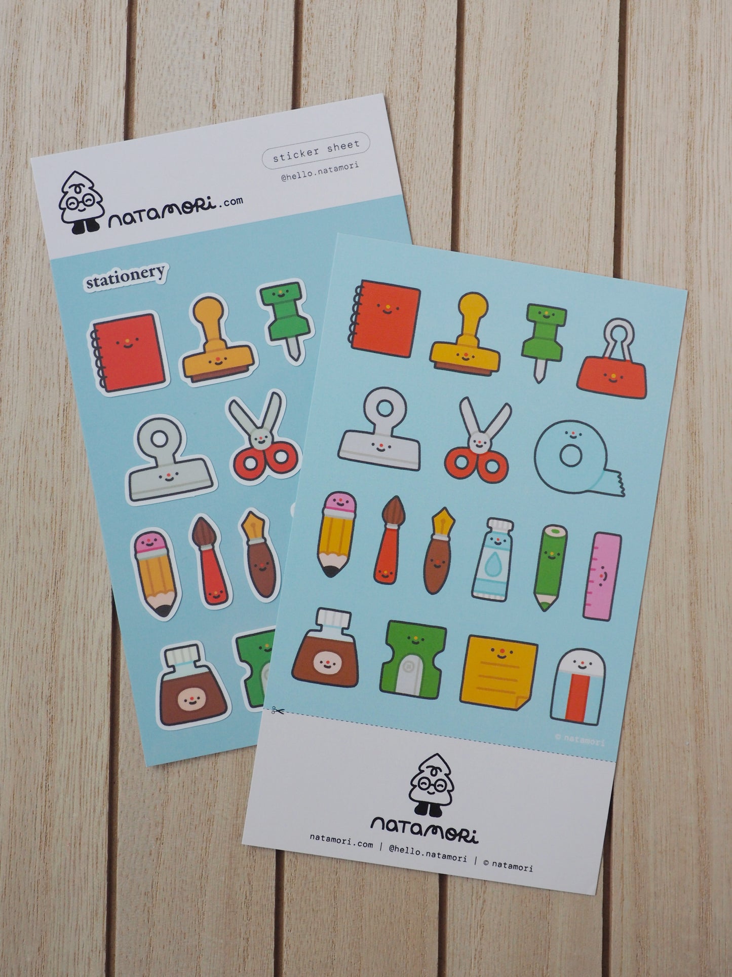 stationery • sticker sheet