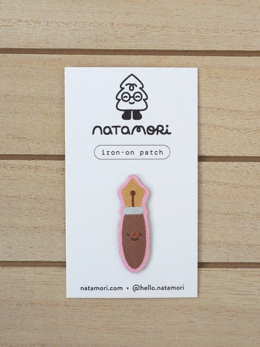 fountain pen • iron-on patch