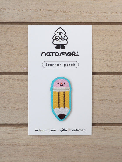 graphite pencil • iron-on patch