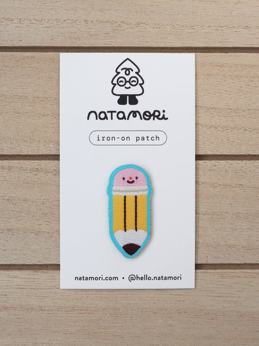 graphite pencil • iron-on patch
