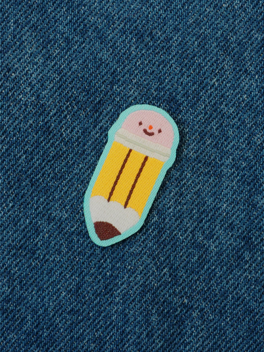 graphite pencil • iron-on patch