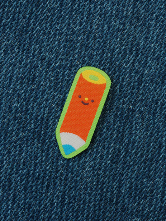red pencil • iron-on patch