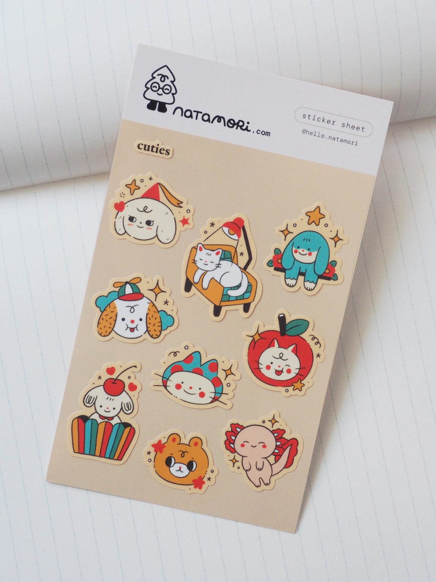 cuties • sticker sheet