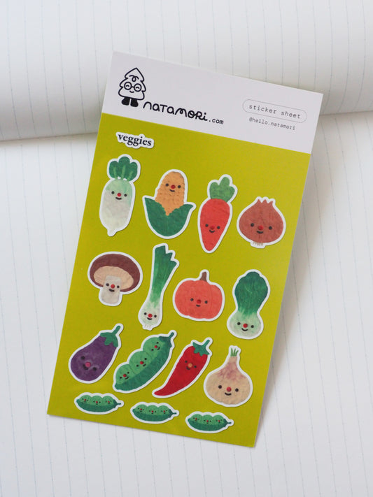 veggies • sticker sheet
