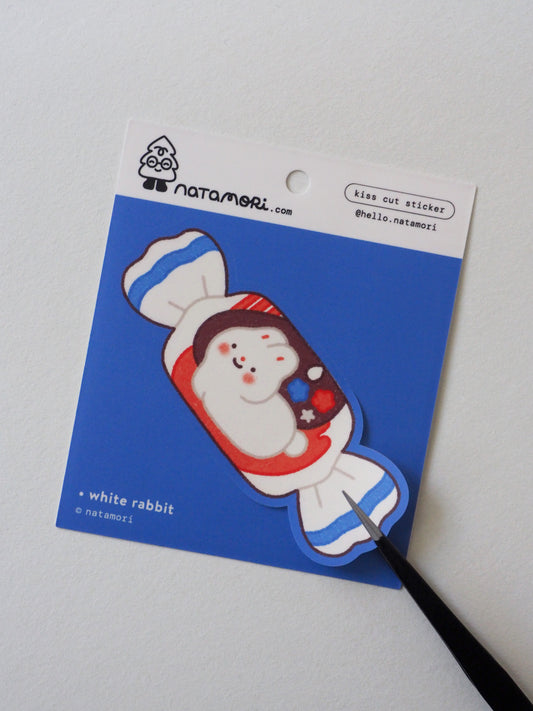 White Rabbit • Single Kiss Cut Vinyl Sticker
