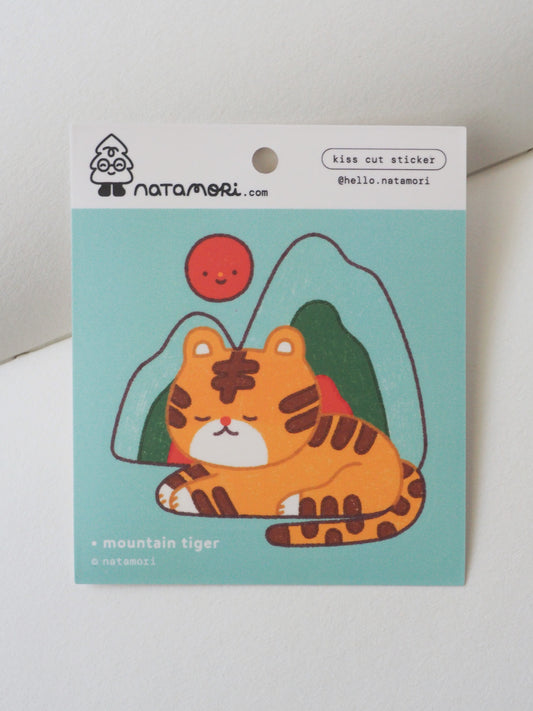 Mountain Tiger • Single Kiss Cut Vinyl Sticker