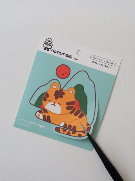 Mountain Tiger • Single Kiss Cut Vinyl Sticker