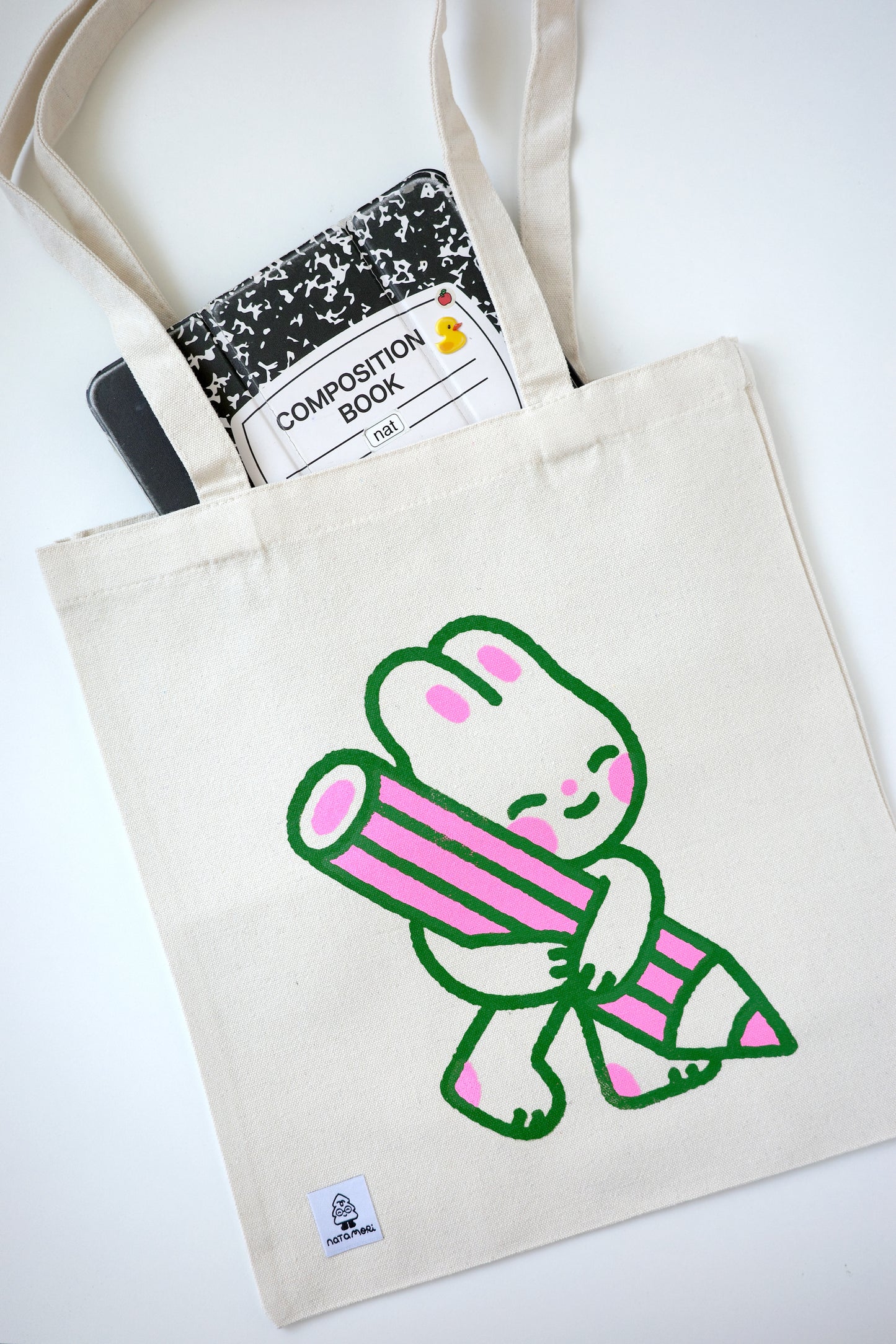 bunny pencil • tote bag