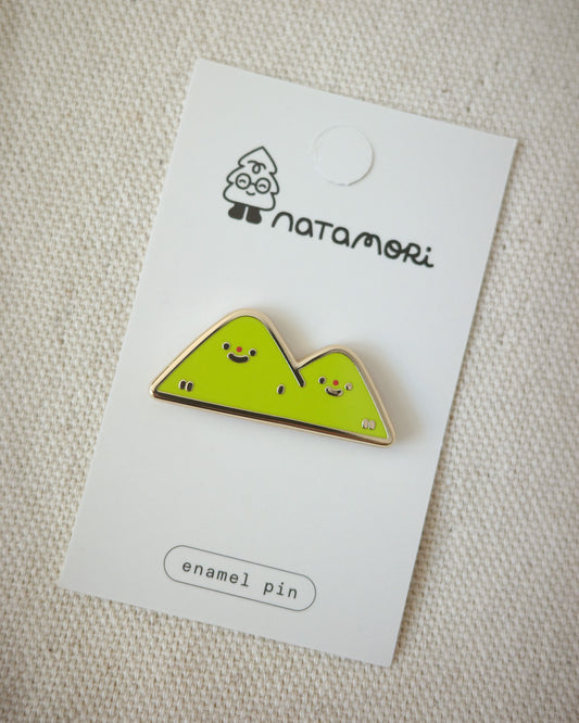 hills • enamel pin