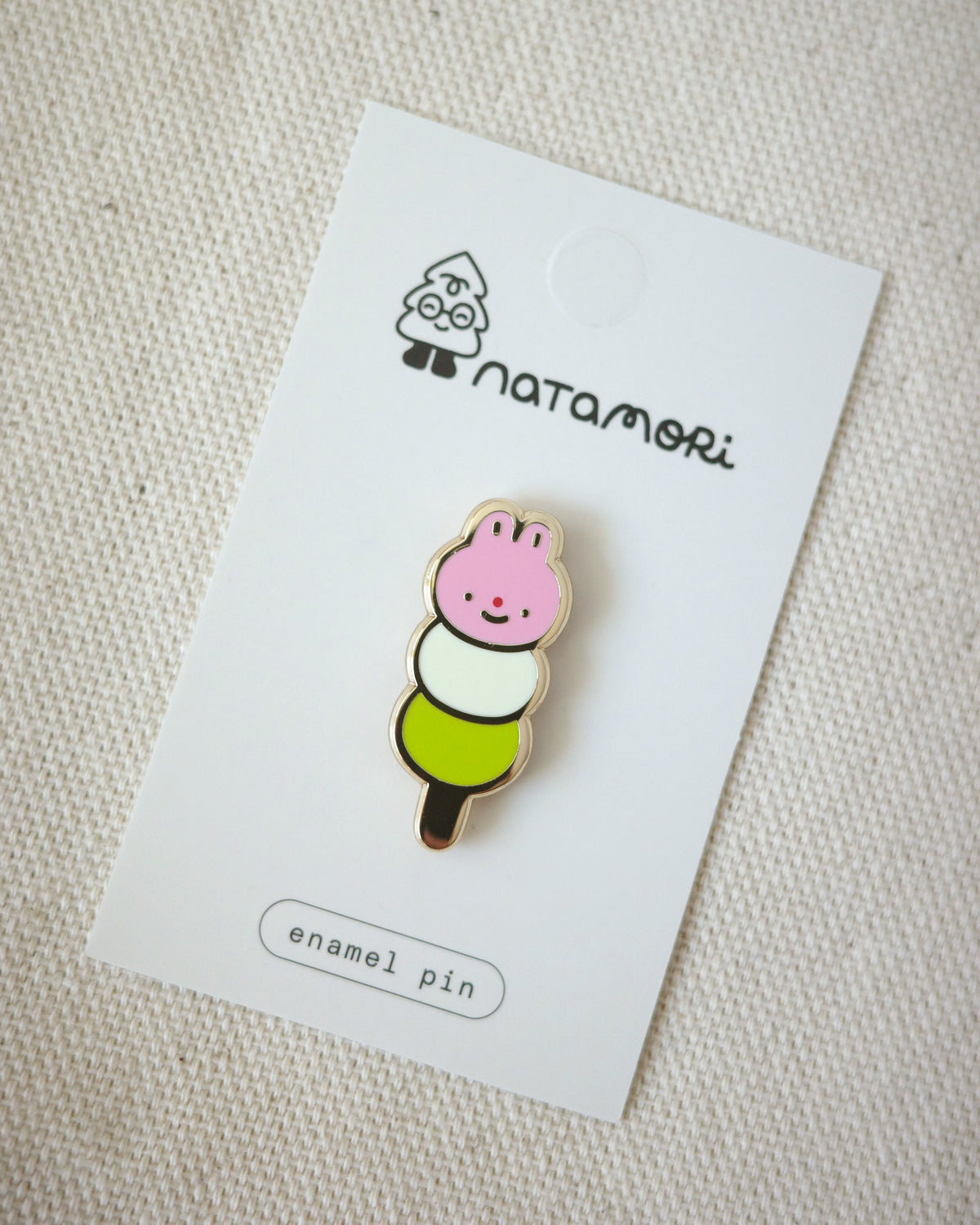 bunny dango • enamel pin