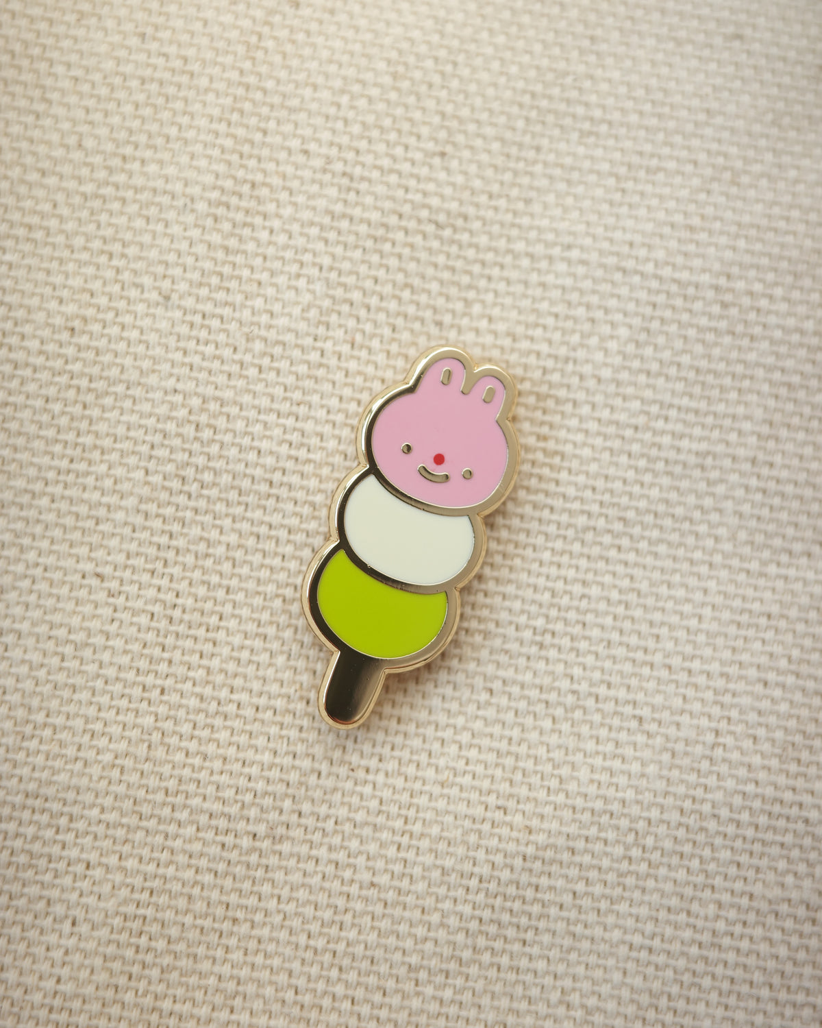 bunny dango • enamel pin