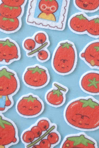tomatoes • felt sticker sheet