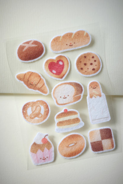 freshly baked • felt sticker sheet