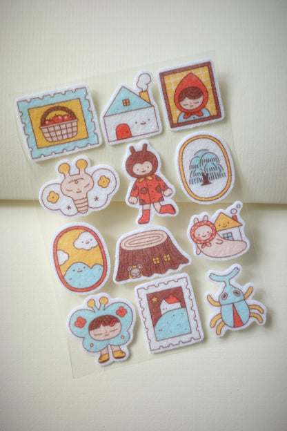 fairy woods • felt sticker sheet