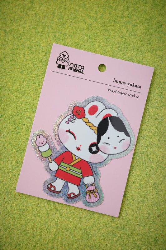 Bunny Yukata • Holo Single Sticker