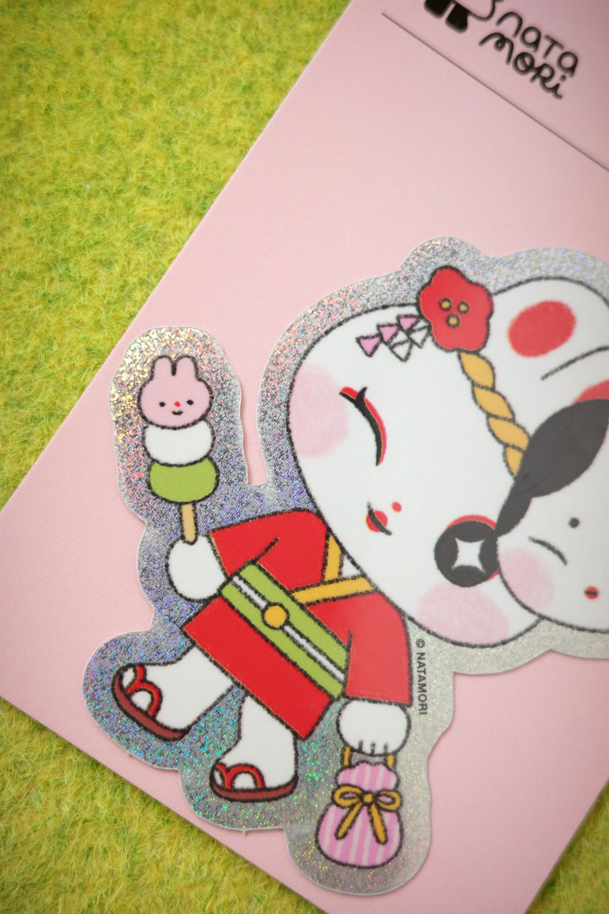 Bunny Yukata • Holo Single Sticker