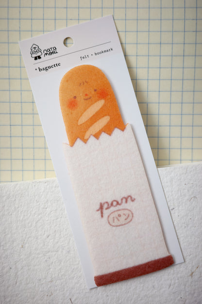 baguette • felt bookmark