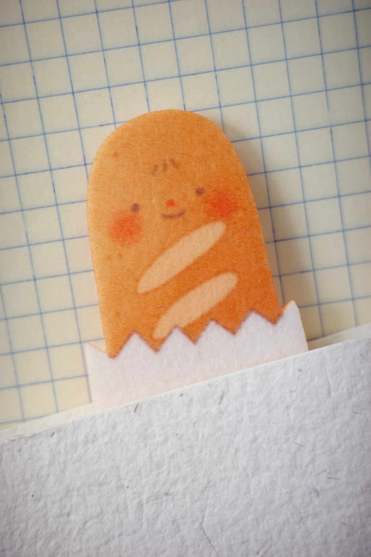 baguette • felt bookmark