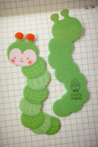 caterpillar • felt bookmark