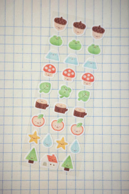 little forest • washi sticker sheet