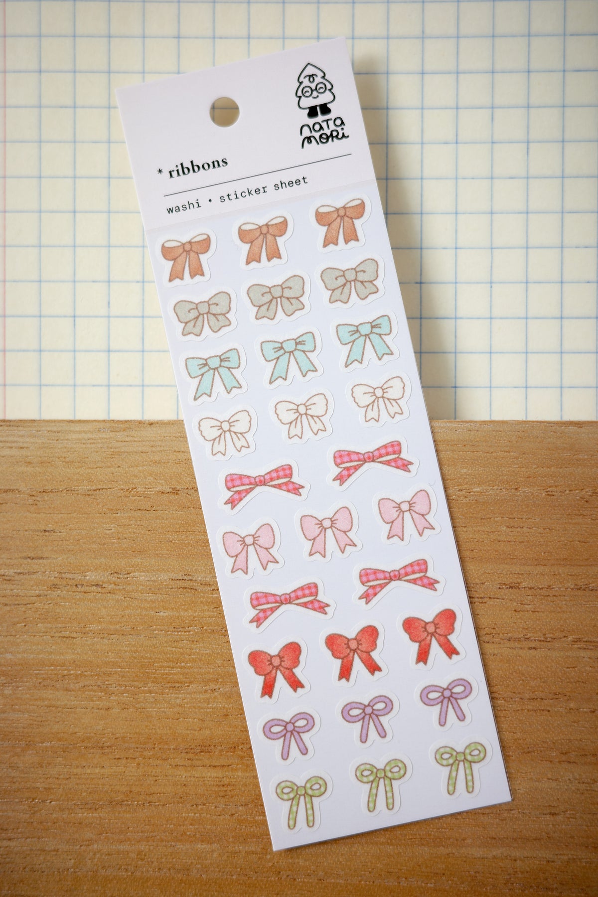 ribbons • washi sticker sheet