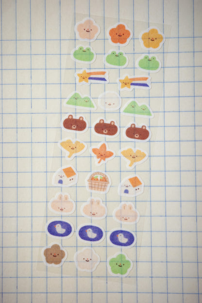 cottage days • washi sticker sheet