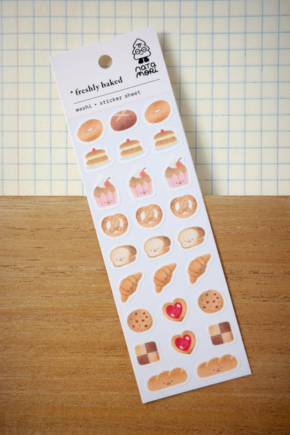freshly baked • washi sticker sheet