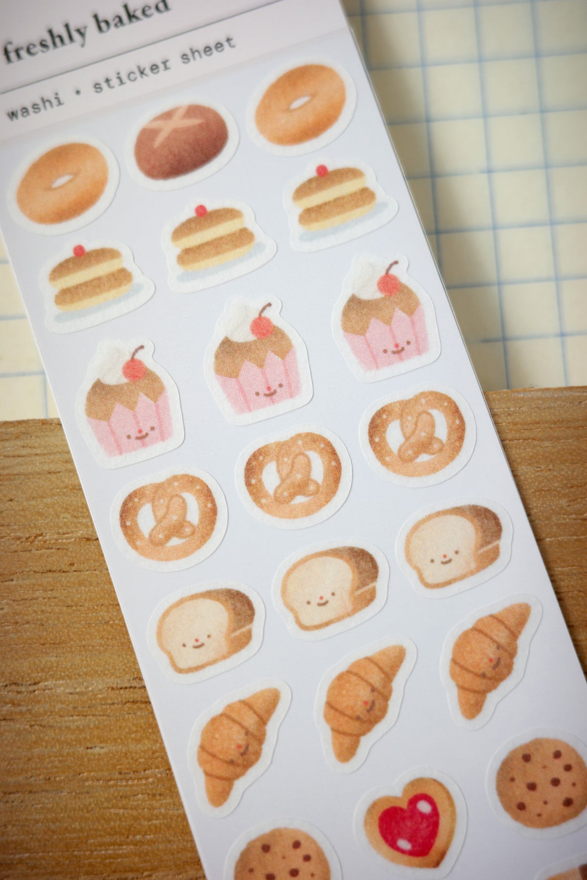 freshly baked • washi sticker sheet
