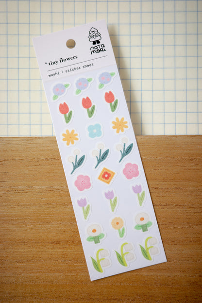 tiny flowers • washi sticker sheet