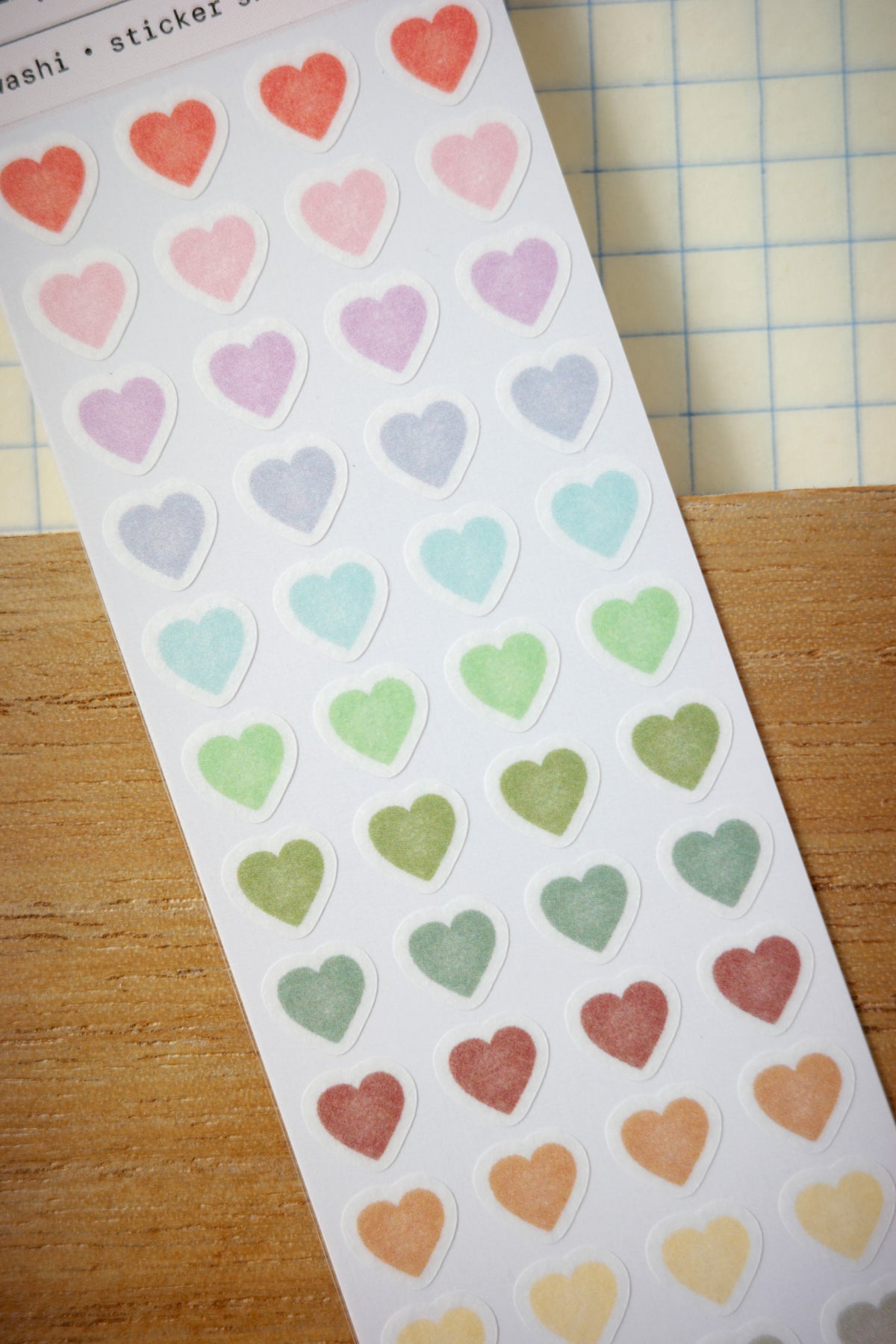 tiny hearts • washi sticker sheet