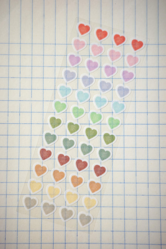 tiny hearts • washi sticker sheet