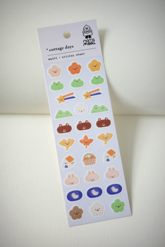 cottage days • washi sticker sheet