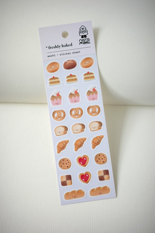 freshly baked • washi sticker sheet