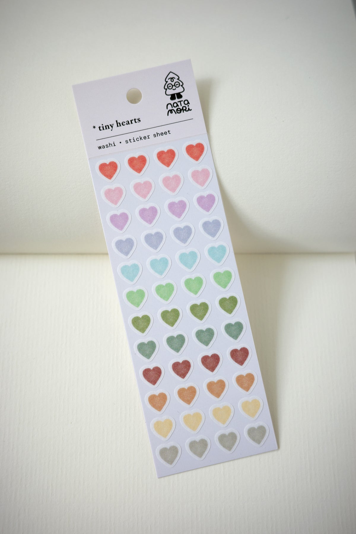 tiny hearts • washi sticker sheet