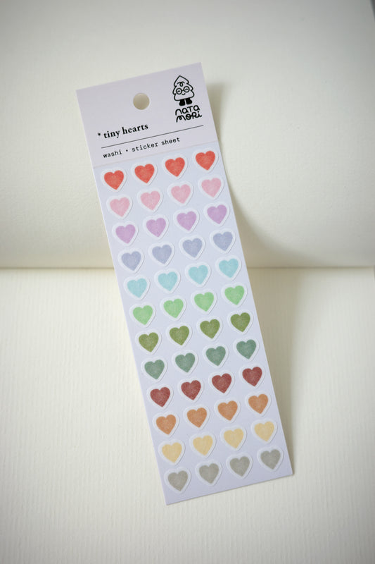 tiny hearts • washi sticker sheet