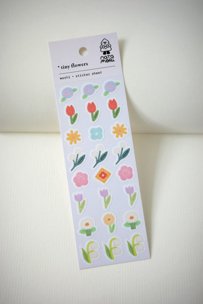 tiny flowers • washi sticker sheet