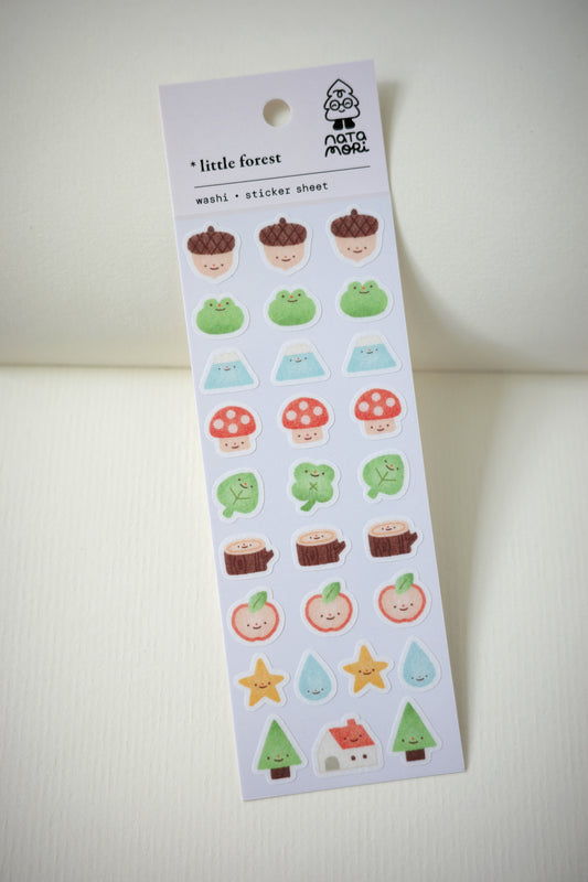 little forest • washi sticker sheet