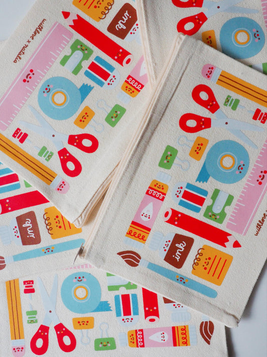 stationery supplies • pouch