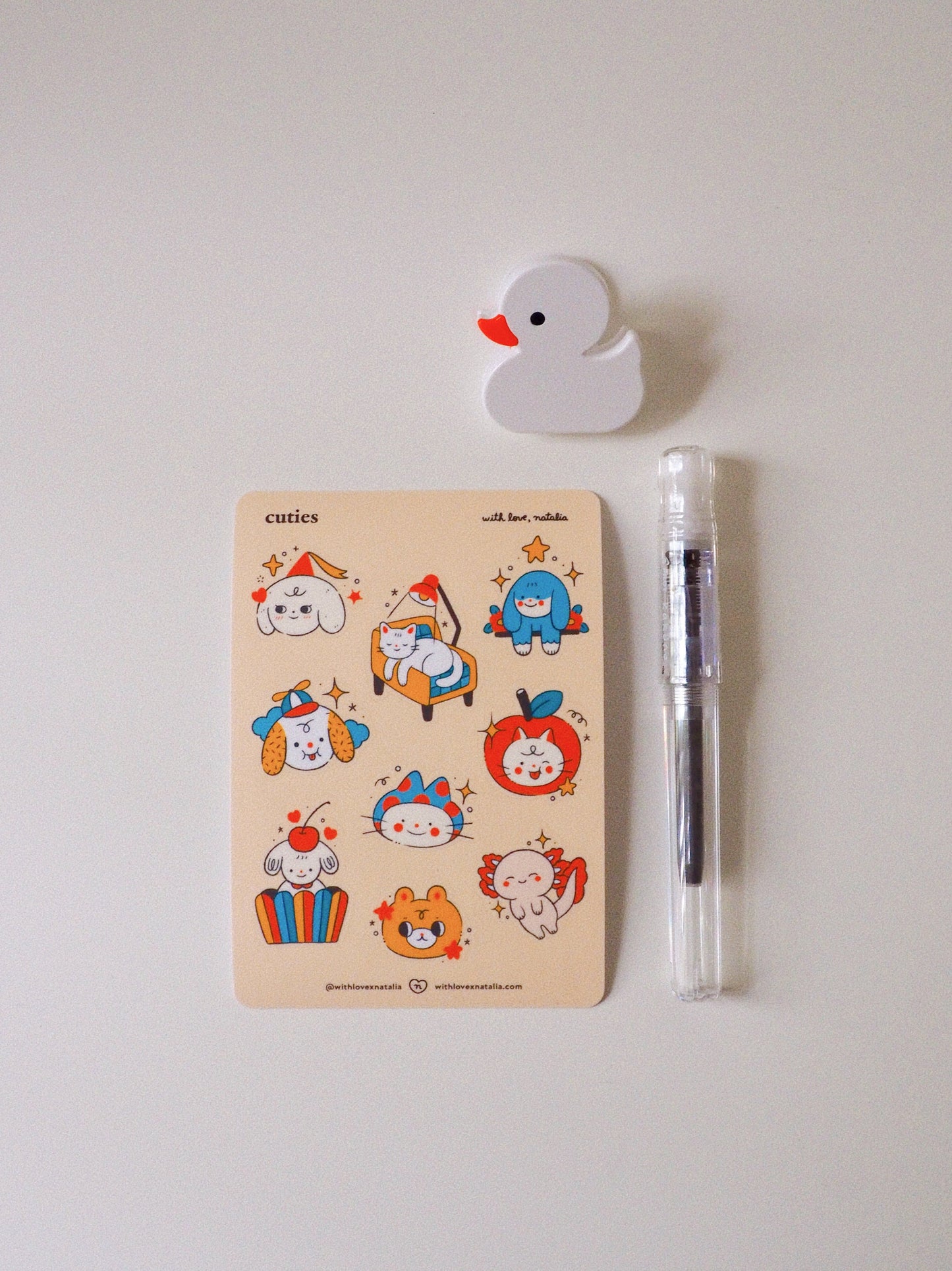 cuties • sticker sheet