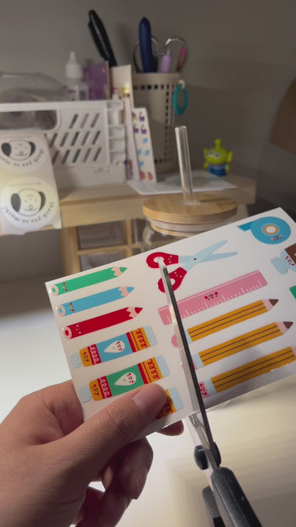 stationery supplies • sticker sheet