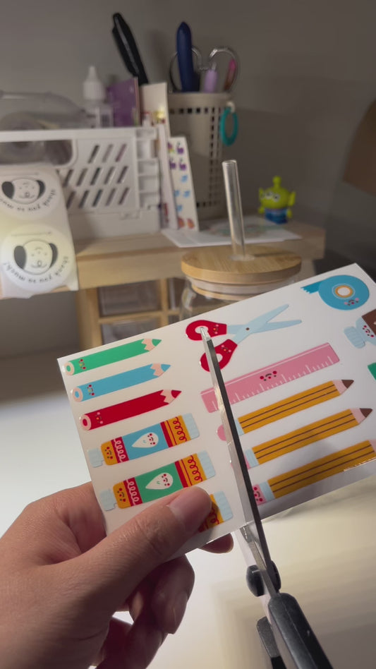 stationery supplies • sticker sheet